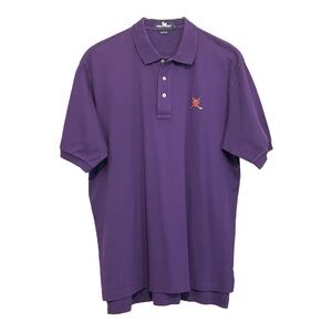 Ralph Lauren Vintage Polo Golf Shirt, Short Sleeve, Men’s, Color Purple, Size XL